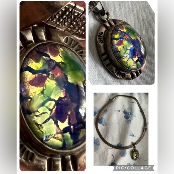 Real 925 silver pendant and chain made from Italy ☝️